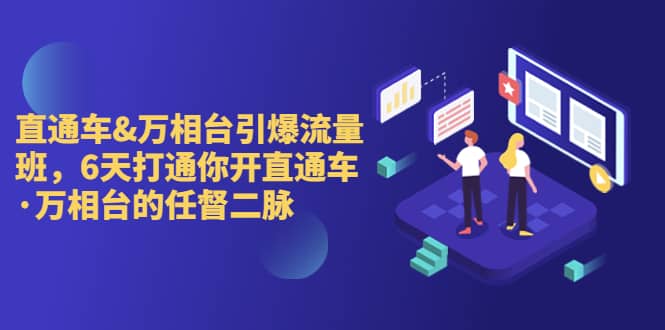 直通车+万相台引爆流量班，6天打通你开直通车·万相台的任督 二脉聚创吧-网创项目资源站-副业项目-创业项目-搞钱项目聚创吧