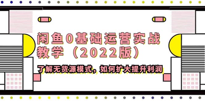 闲鱼0基础运营实战教学（2022版）了解无货源模式，如何扩大提升利润聚创吧-网创项目资源站-副业项目-创业项目-搞钱项目聚创吧