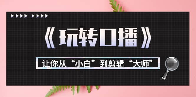 月营业额700万+大佬教您《玩转口播》让你从“小白”到剪辑“大师”聚创吧-网创项目资源站-副业项目-创业项目-搞钱项目聚创吧
