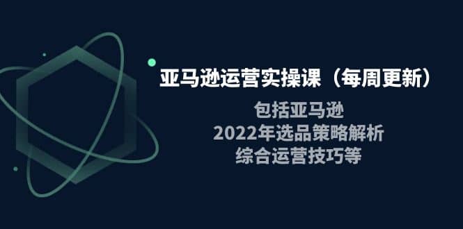 亚马逊运营实操课（每周更新）包括亚马逊2022选品策略解析，综合运营技巧等聚创吧-网创项目资源站-副业项目-创业项目-搞钱项目聚创吧