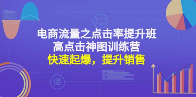 电商流量之点击率提升班+高点击神图训练营：快速起爆，提升销售聚创吧-网创项目资源站-副业项目-创业项目-搞钱项目聚创吧