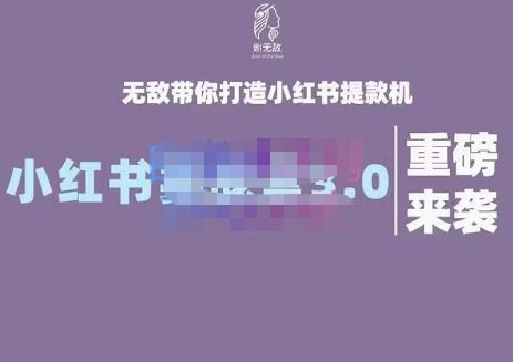 谢无敌·小红书实战营3.0，无敌带你打造小红书提款机 价值7999元聚创吧-网创项目资源站-副业项目-创业项目-搞钱项目聚创吧