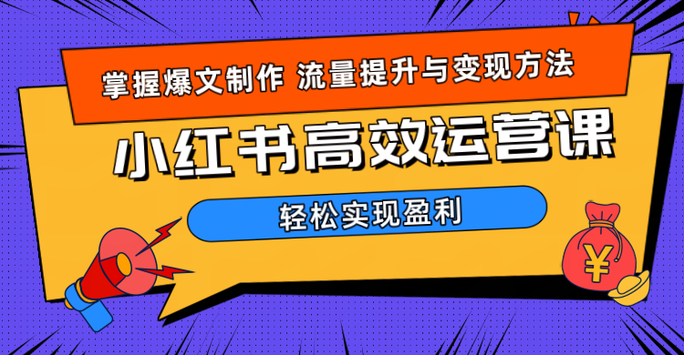 价值980小红书运营操作指南聚创吧-网创项目资源站-副业项目-创业项目-搞钱项目聚创吧