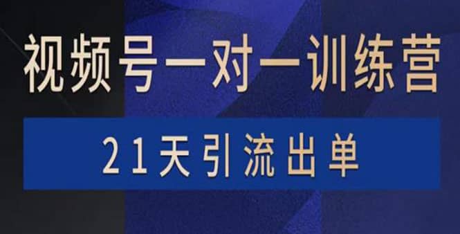 视频号训练营：带货，涨粉，直播，游戏，四大变现新方向，21天引流出单聚创吧-网创项目资源站-副业项目-创业项目-搞钱项目聚创吧
