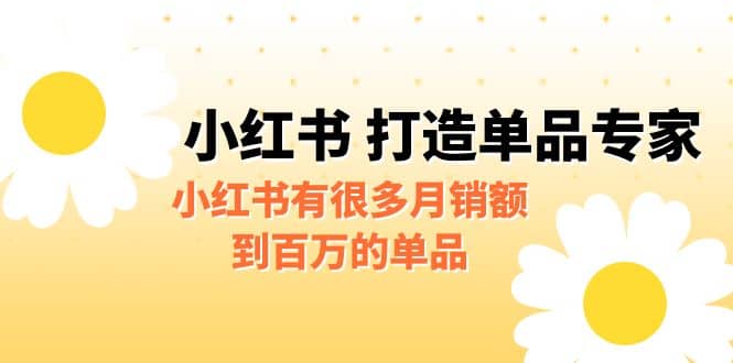 某公众号付费文章《小红书 打造单品专家》小红书有很多月销额到百万的单品聚创吧-网创项目资源站-副业项目-创业项目-搞钱项目聚创吧