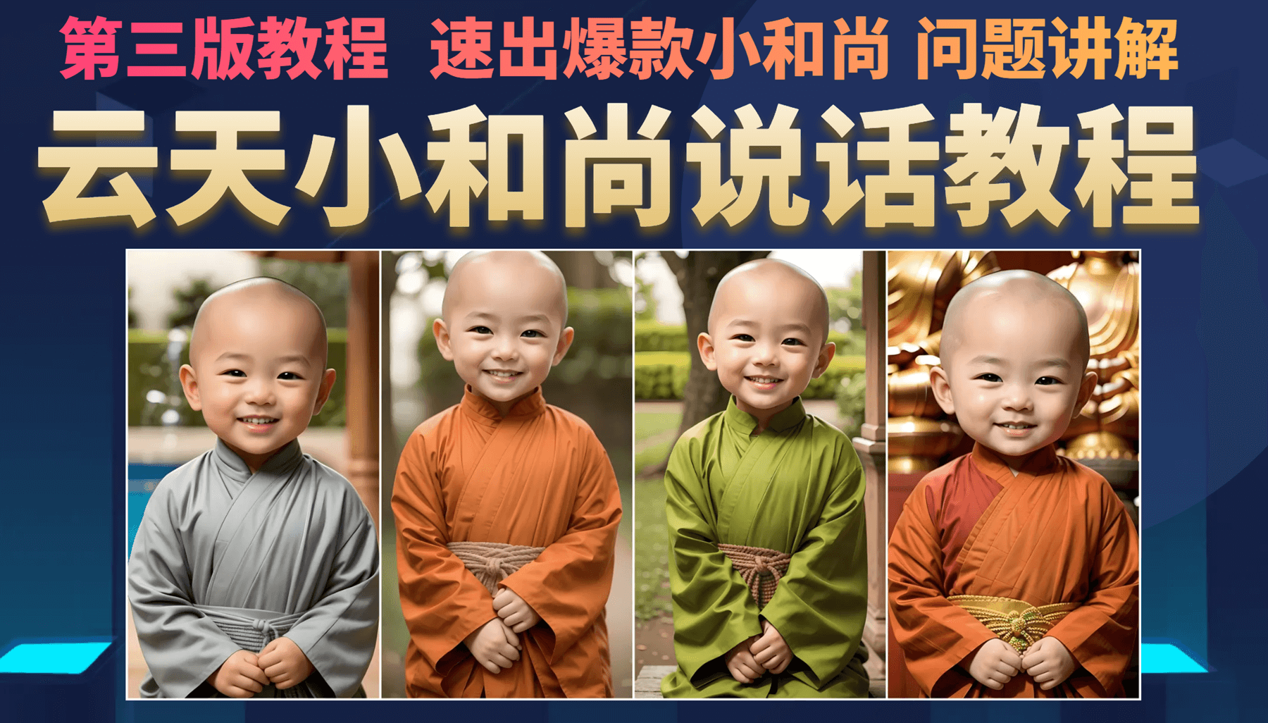 云天小和尚会说话，7天万粉（第3版教程）聚创吧-网创项目资源站-副业项目-创业项目-搞钱项目聚创吧
