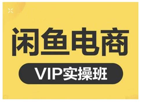 闲鱼电商零基础入门到进阶VIP实战课程，帮助你掌握闲鱼电商所需的各项技能聚创吧-网创项目资源站-副业项目-创业项目-搞钱项目聚创吧