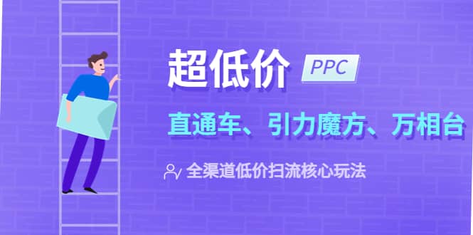 2023超低价·ppc—“直通车、引力魔方、万相台”全渠道·低价扫流核心玩法聚创吧-网创项目资源站-副业项目-创业项目-搞钱项目聚创吧