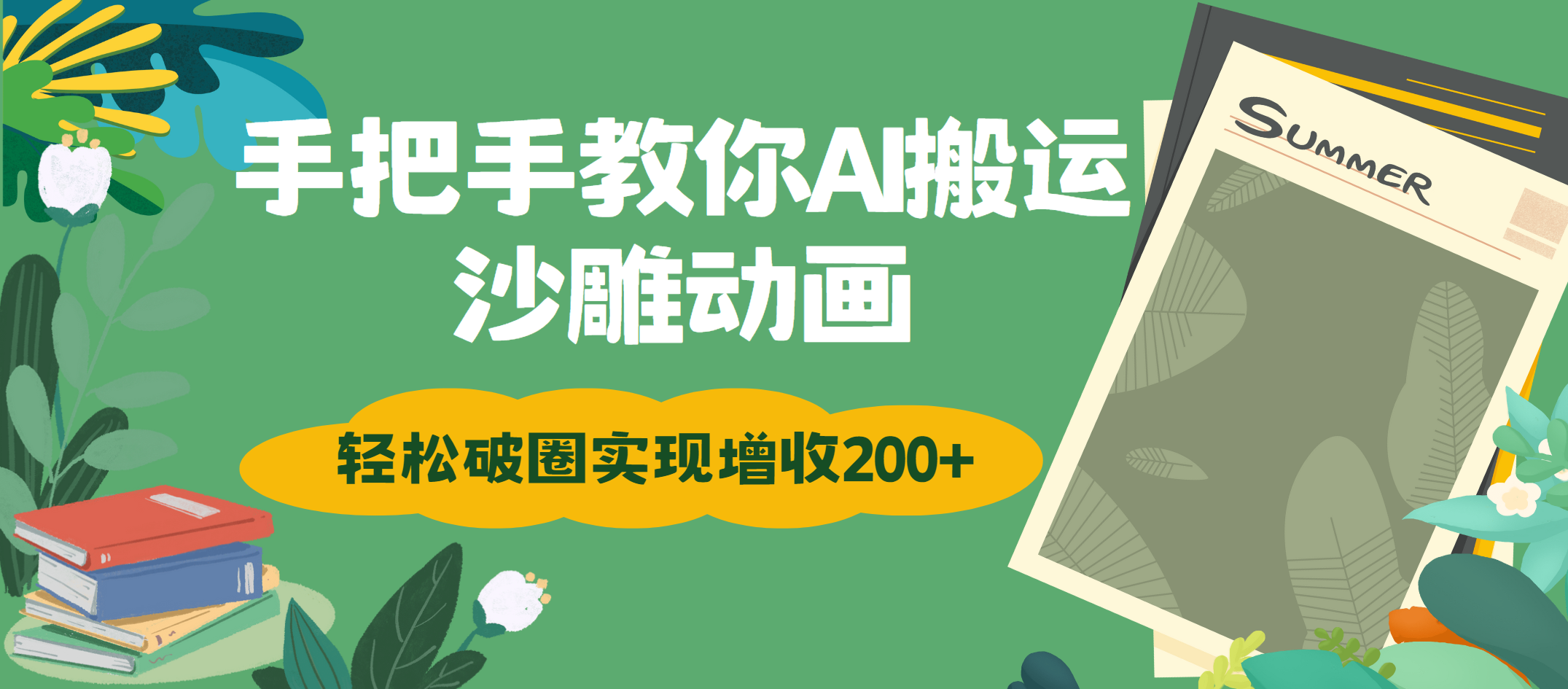 手把手教你用AI搬运沙雕动画轻松破圈实现增收200+聚创吧-网创项目资源站-副业项目-创业项目-搞钱项目聚创吧