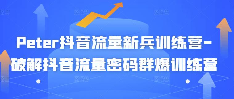 Peter抖音流量新兵训练营-破解抖音流量密码群爆训练营（新兵）聚创吧-网创项目资源站-副业项目-创业项目-搞钱项目聚创吧