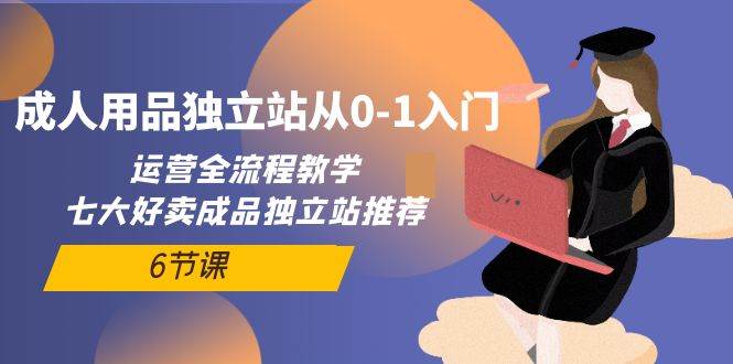 成人用品独立站从0-1入门，运营全流程教学，七大好卖成品独立站推荐-6节课聚创吧-网创项目资源站-副业项目-创业项目-搞钱项目聚创吧