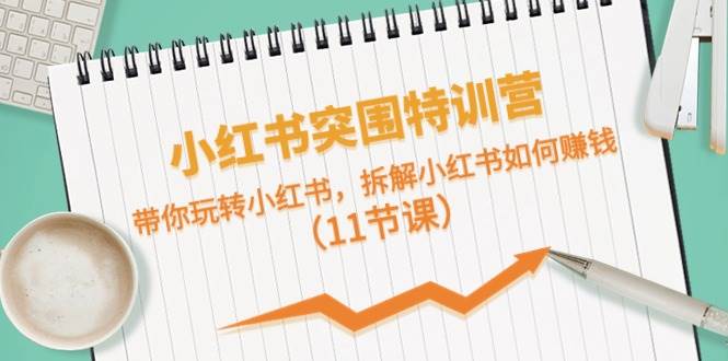 小红书突围特训营，带你玩转小红书，拆解小红书如何赚钱（11节课）聚创吧-网创项目资源站-副业项目-创业项目-搞钱项目聚创吧