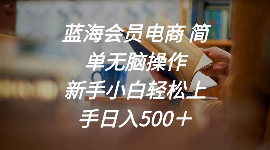蓝海会员电商 简单无脑操作 新手小白轻松上手日入500＋聚创吧-网创项目资源站-副业项目-创业项目-搞钱项目聚创吧