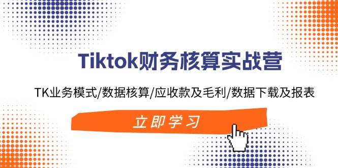 Tiktok财务核算实战营：TK业务模式/数据核算/应收款及毛利/数据下载及报表聚创吧-网创项目资源站-副业项目-创业项目-搞钱项目聚创吧