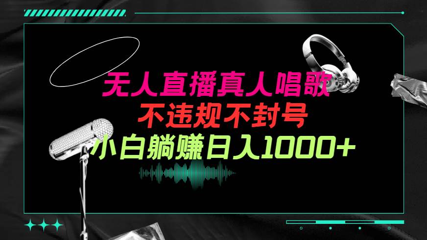 抖音24小时无人直播音乐，不违规，不封号纯撸音浪，小白实操当天日入1000+聚创吧-网创项目资源站-副业项目-创业项目-搞钱项目聚创吧